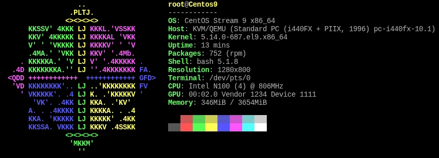 neofetch-centos
